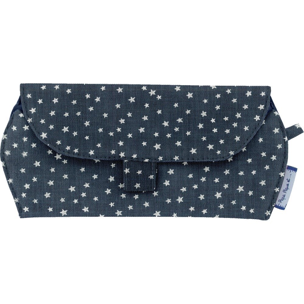 Etui à lunettes etoile argent jean
