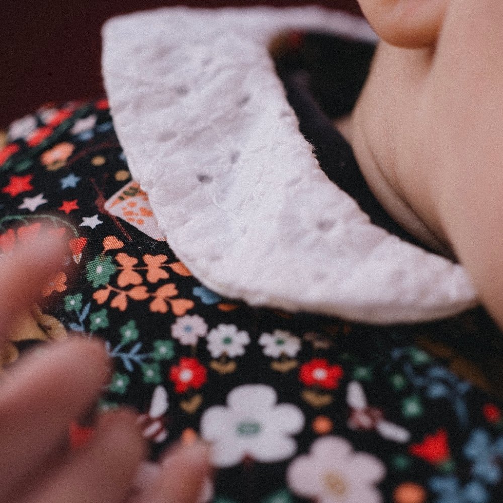 Tissu coton au mètre casse noisette