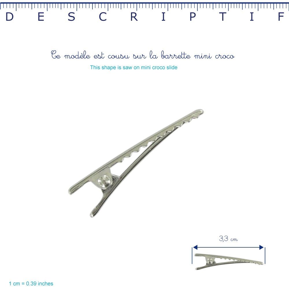 Petite barrette mini bonbon panthère jade