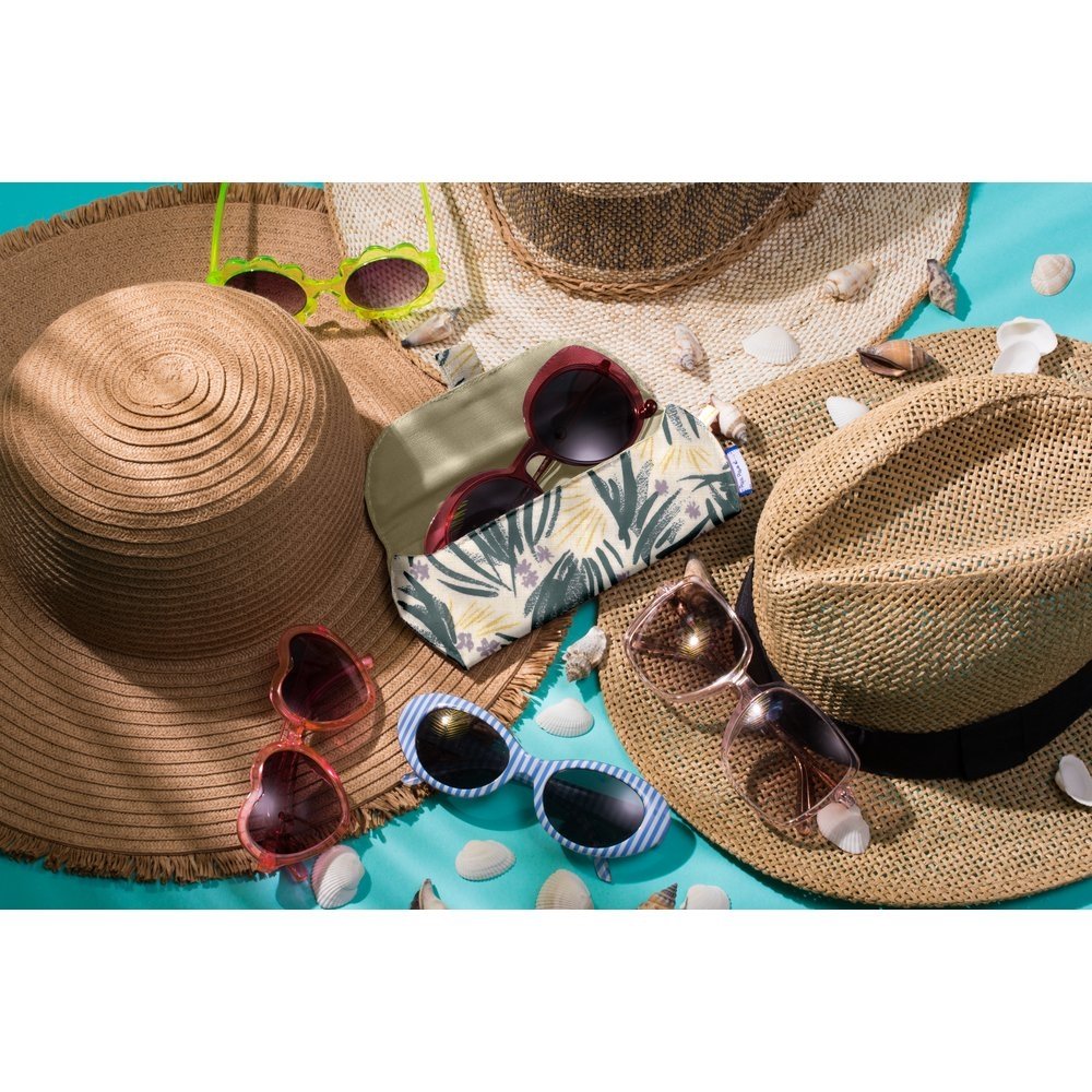 Etui à lunettes fleurs d'artifice