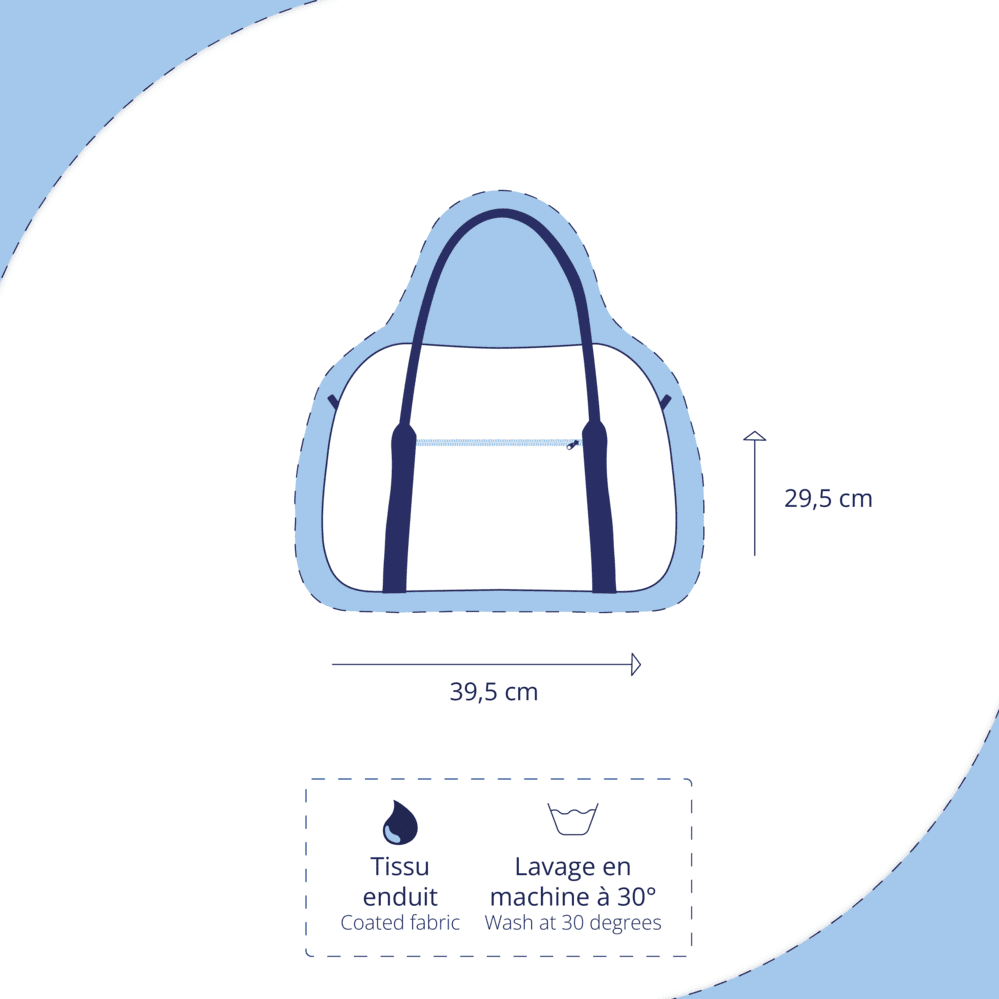 Sac bowling huppette fleurie