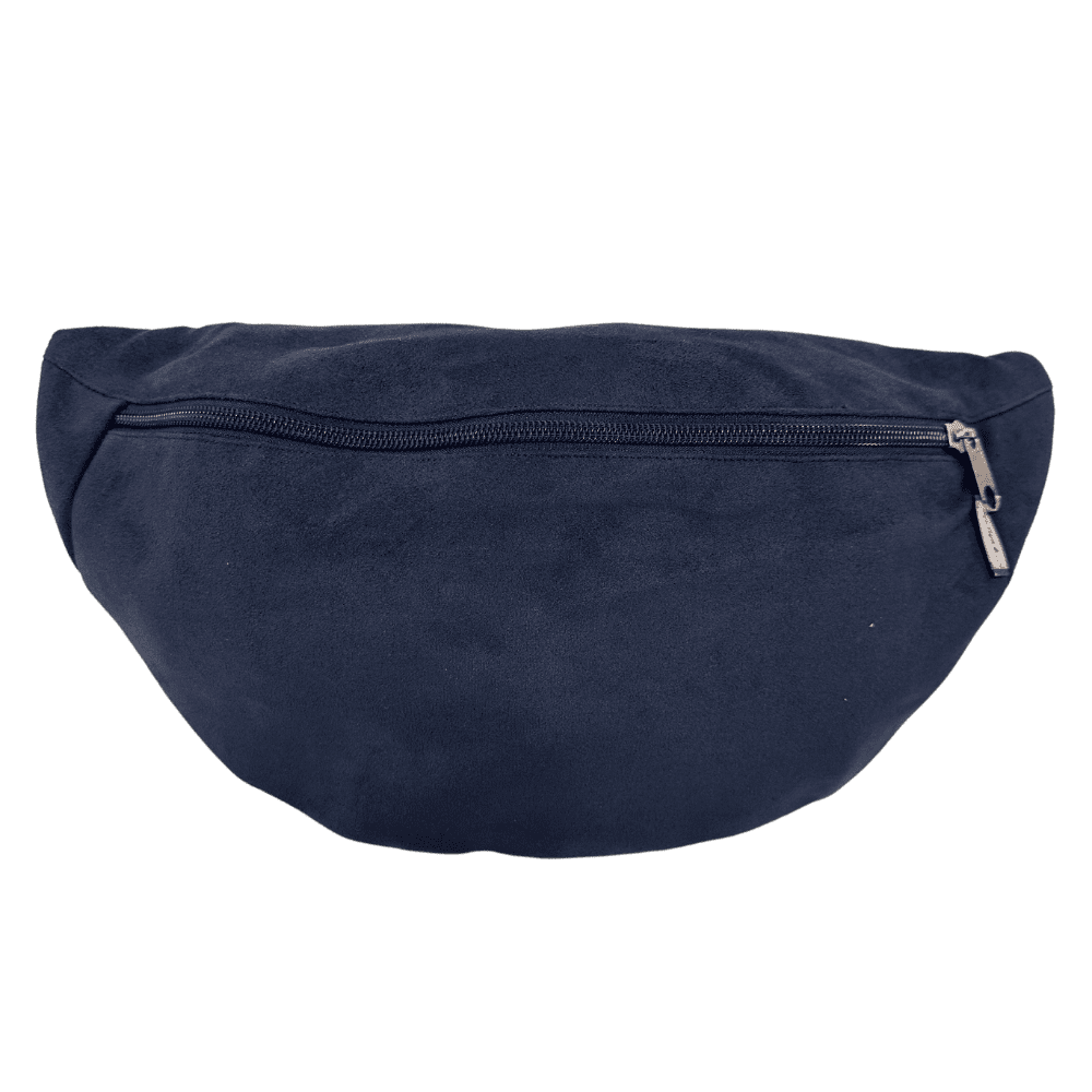 Sac banane suédine marine