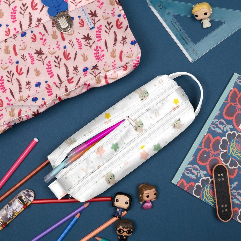 Trousse double compartiment souris rêveuses