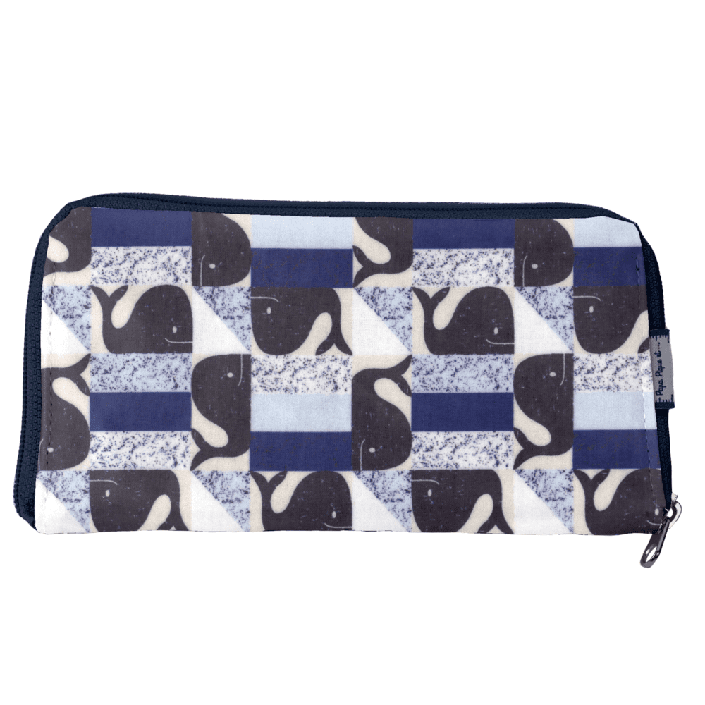 Portefeuille Charlie baleino bleu