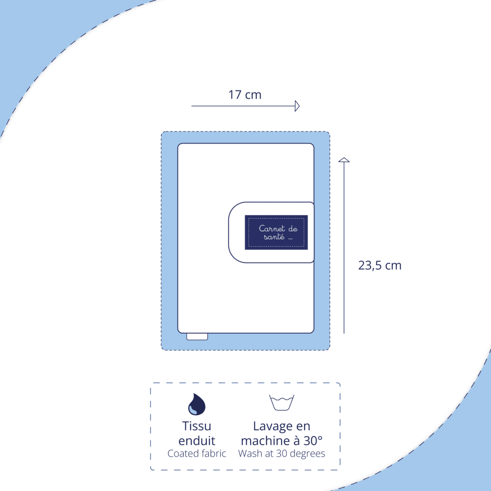 Protège carnet de santé mille et une fleurs