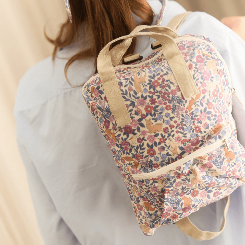 Petit sac à dos Gaby comptine enchantée rose