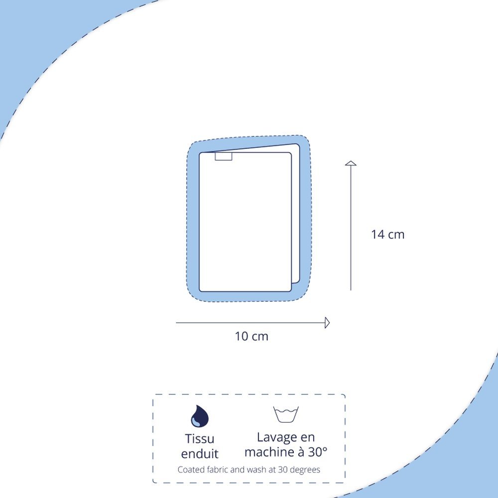Portefeuille compact champ floral