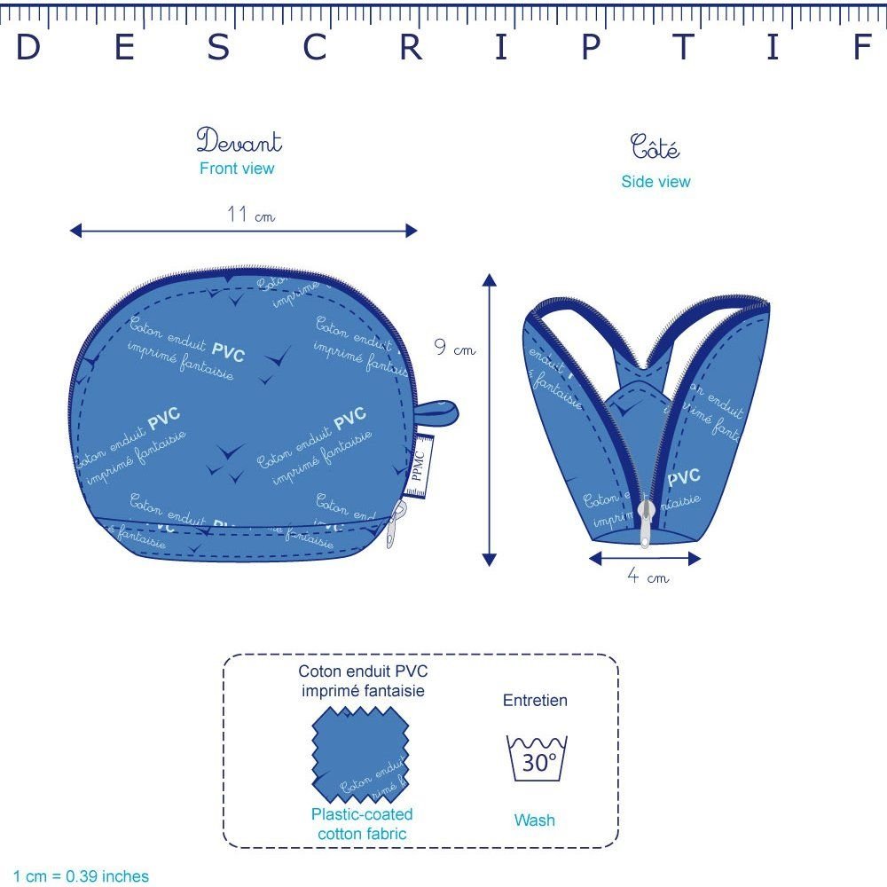 Porte-monnaie à soufflet  loup des bois