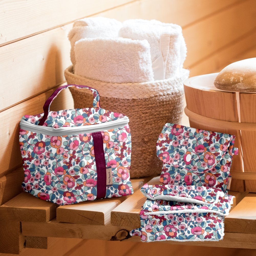 Mini-Gant Démaquillant boutons rose