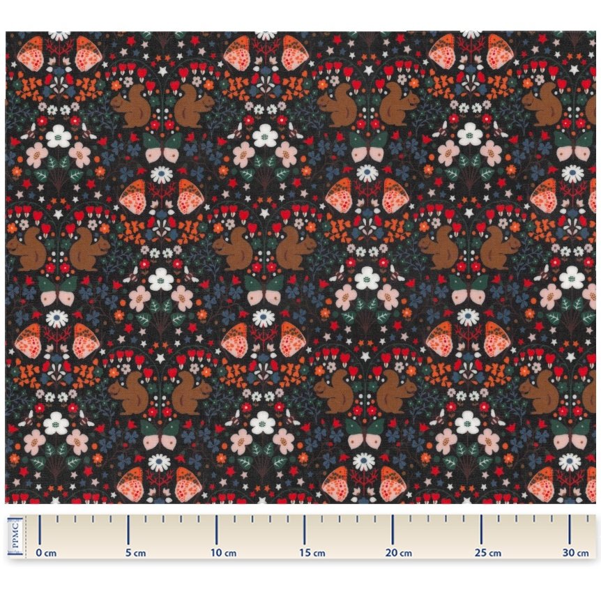 Coupon tissu enduit de 35cm  casse noisette