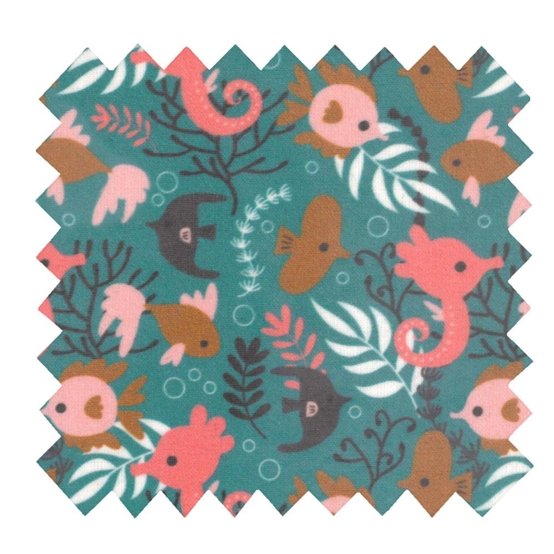 Tissu enduit  au mètre sous l'océan