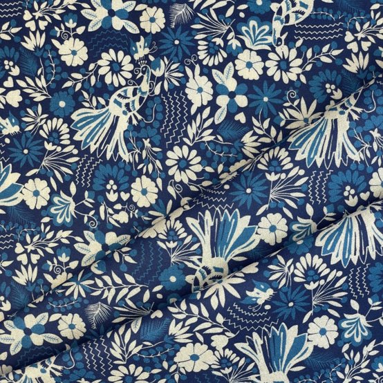 Tissu enduit  au mètre parade royale