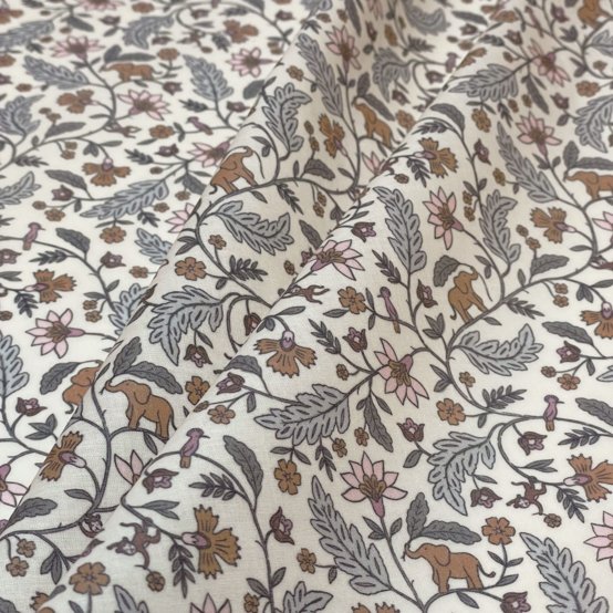 Tissu enduit au mètre rêve de jasmin
