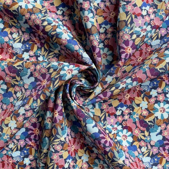 Tissu coton au mètre bloom 70