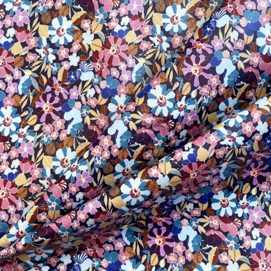 Tissu enduit épais au mètre bloom 70