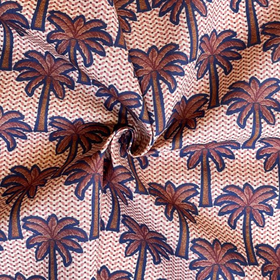 Tissu coton au mètre palmeraie