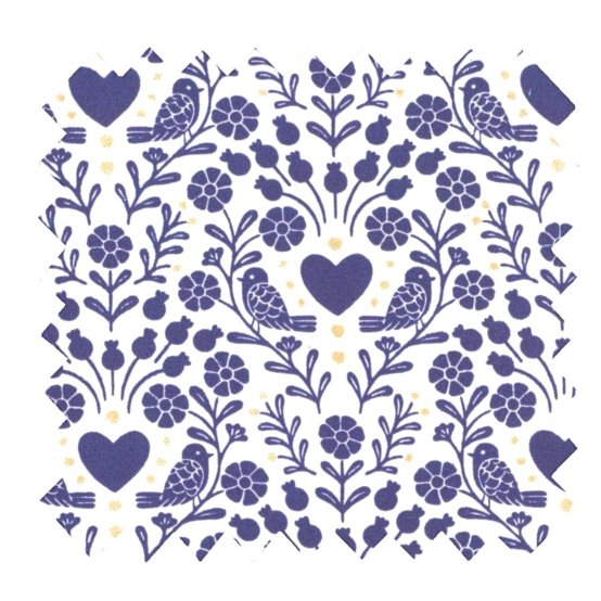 Tissu voile scandinavia bleu