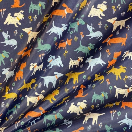 Tissu enduit  au mètre copain canin