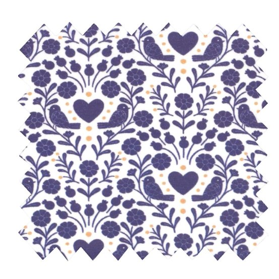 Tissu jersey scandinavia bleu