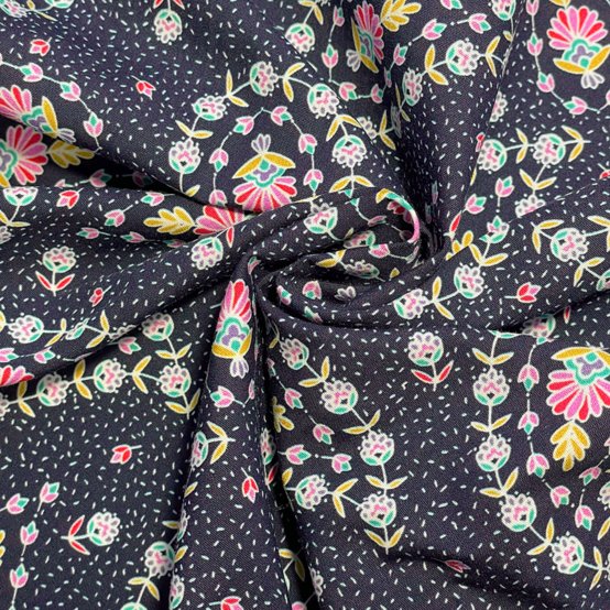 Tissu coton au mètre bleudana