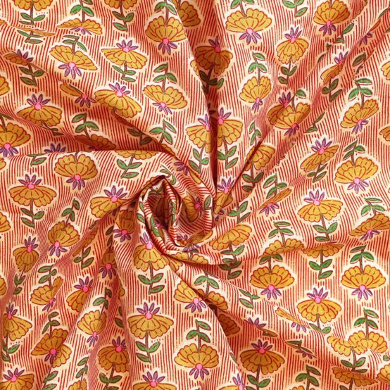 Tissu coton au mètre shanti