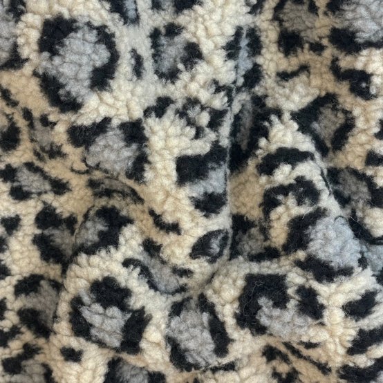 Tissu Moumoute ex2547 moumoute graou gris