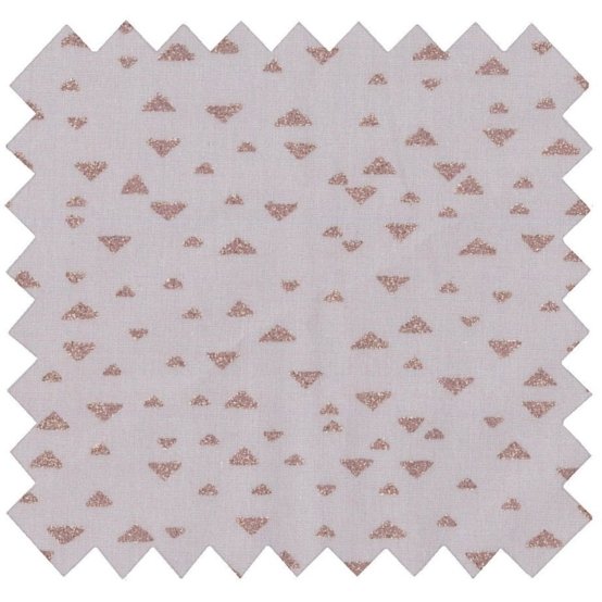 Tissu voile triangle cuivré gris