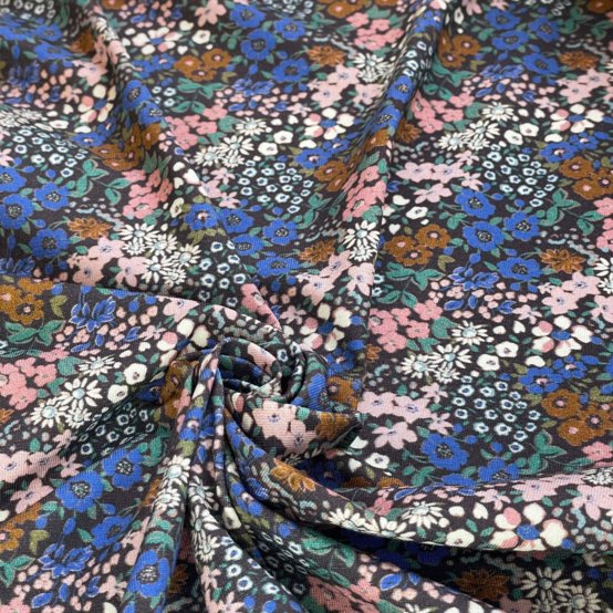 Tissu jersey monet lilas