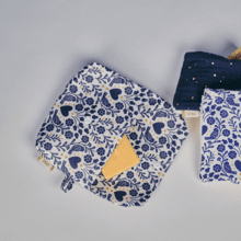 Pochette Savon scandinavia bleu
