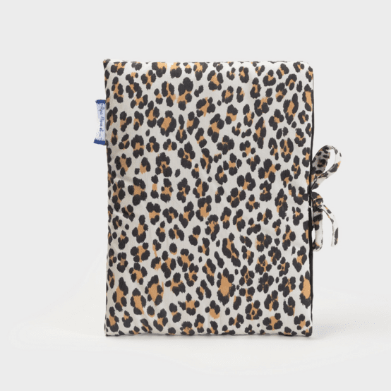Pochette à livre broché leopard