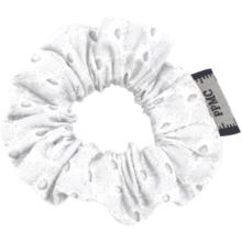 Mini Chouchou broderie anglaise blanche