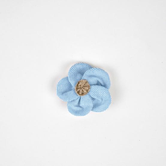Mini Barrette Pétales de Fleur oxford ciel