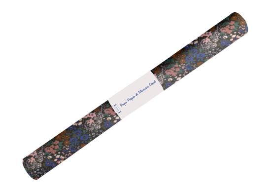 Coupon tissu enduit de 35cm  monet lilas
