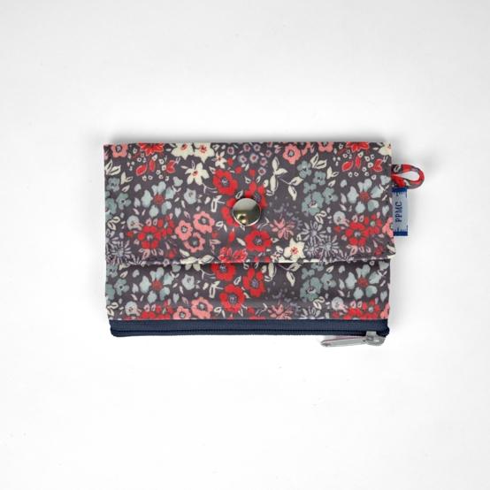 Mini pochette porte-monnaie jardin d'aurore