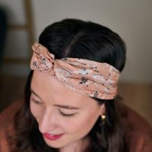 Bandeau croisé oiseau bandana