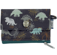 Mini pochette porte-monnaie jurassic dino marine