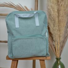 Sac à dos pliable Gaby velours côtelé lichen