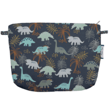 Pochette tissu jurassic dino marine