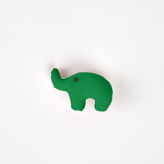 Barrette Eléphanteau vert vif