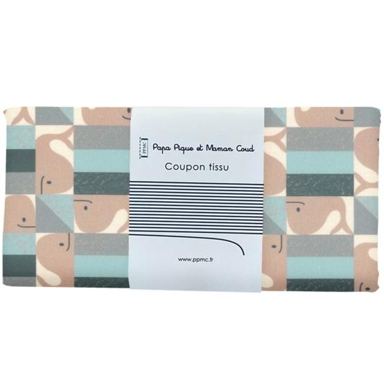 Coupon tissu 50 cm ex2541 baleino vert