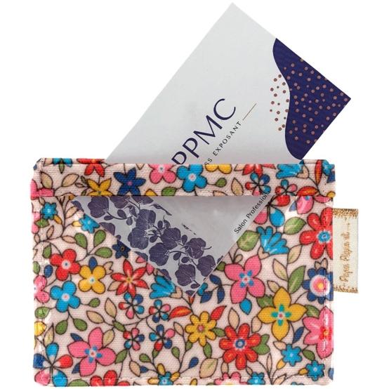 Porte badge mille et une fleurs