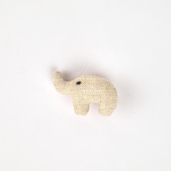 Barrette Eléphanteau  lin pailleté