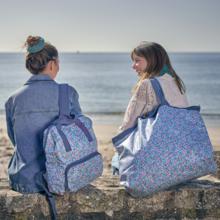 Sac à dos pliable Gaby pastel fleuri