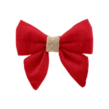 Barrette Mini Noeud Papillon rouge