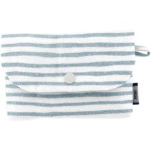 Pochette Savon rayé bleu blanc
