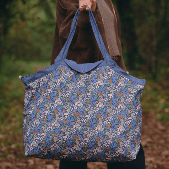 Sac cabas grand monet lilas