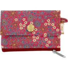 Mini pochette porte-monnaie badiane framboise