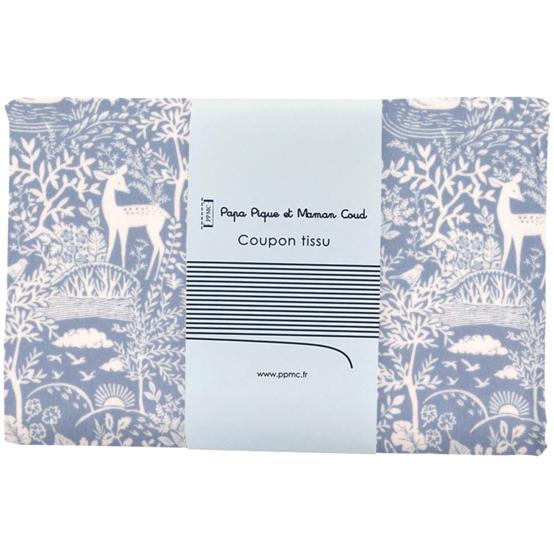 Coupon tissu 1 m toile de biche