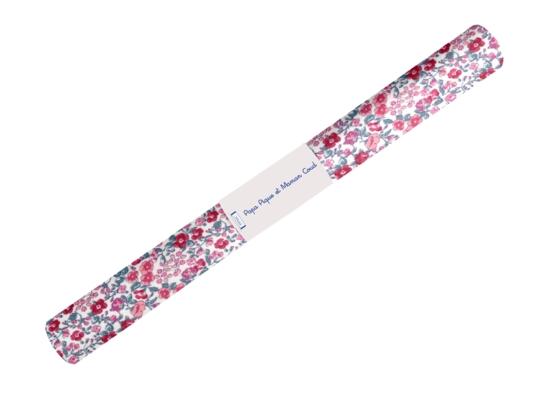 Coupon tissu enduit de 35cm  rose grenadine