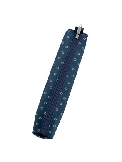 Trousse étui bulle bronze marine